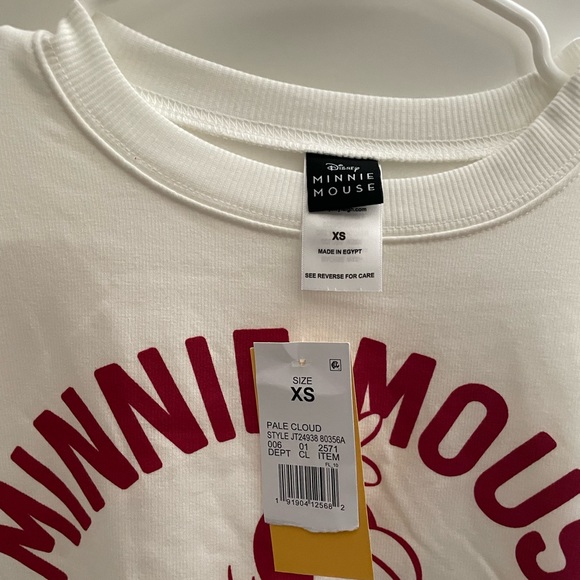 Disney Minnie Mouse sweatshirt size XS, NWT - Picture 3 of 3